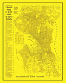 Vintage Map of Seattle, Washington 1912