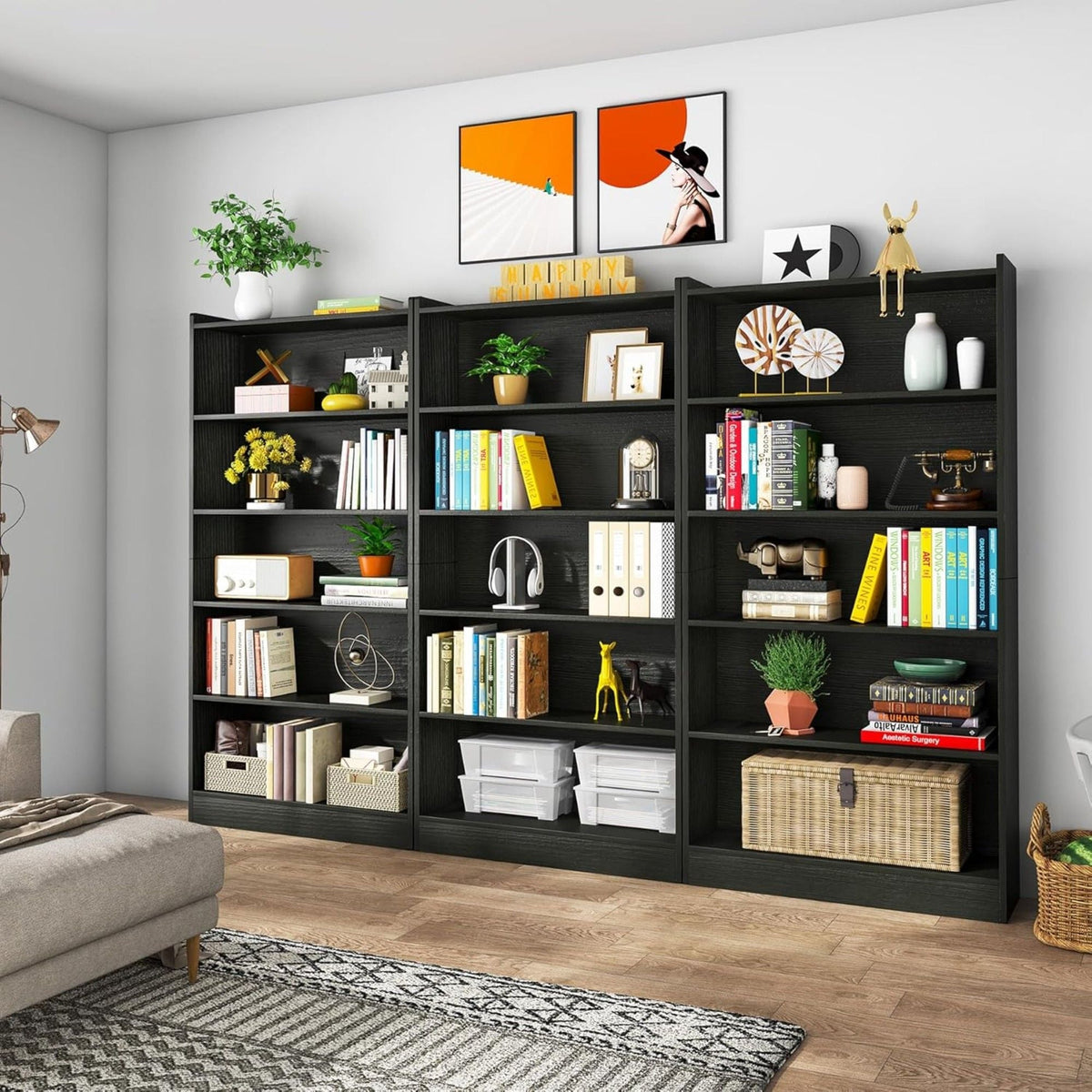Library Bookshelf With Storage For Living Room, photo 22 of 33