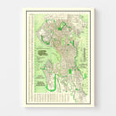 Vintage Map of Seattle, Washington 1913