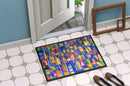 Lobster Bouys Doormat Indoor Outdoor 24H X 36W Front Door Mat Rugs for Entryway, Non Slip Washable Low Pile,