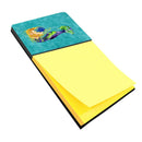 Blonde Mermaid on Teal Sticky Note Holder 8724SN- Refiilable Desk Accessory Note Pad
