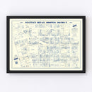 Vintage Map of Seattle, Washington 1930