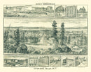 Vintage Map of Spokane Falls, Washington 1880