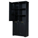 Freestanding Tall Storage Cabinet With 2 Tilt-Out Hampers by HouseOfZazla