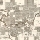 Vintage Map of Spokane Falls, Washington 1889