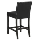 Modern 5 Piece Counter Height Dining Set With Tufted Nail Head Chairs by HouseOfZazla
