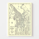 Vintage Map of Tacoma, Washington 1920