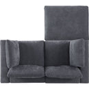 68.5" Loveseat Sofa with Ottoman Modular Sectional Love Seat Couch Small L Shaped Upholstered Couch for Living Room Apartment Small Space, Chenille Grey