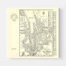 Vintage Map of Olympia, Washington 1920
