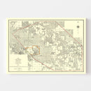 Vintage Map of Volk Field Air Base, 1902