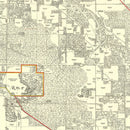 Vintage Map of Volk Field Air Base, 1902