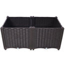 Deep Raised Garden Bed Plastic Planter Boxes