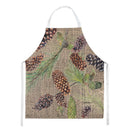 Pine Cones Apron Cooking Kitchen Server Baking Crafts Gardening for Adult Women Men, Unisex, Large, Multicolor
