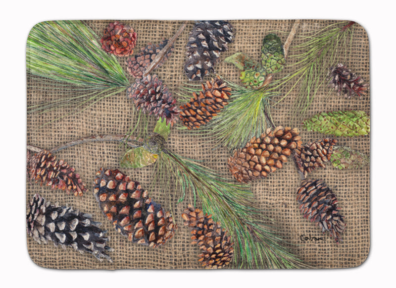 Pine Cones Machine Washable Memory Foam Mat 8735RUG