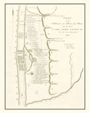 Vintage Map of Prairie des Chiens, Wisconsin 1834