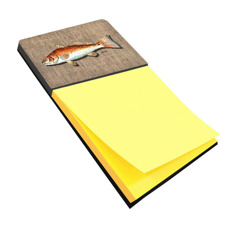 Red Fish Refiillable Sticky Note Holder or Note Dispenser 8736SN- Refiilable Desk Accessory Note Pad