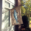 Fish Speckled Trout House Flag 28x40 Porch Sleeve Pole Decorative Outside Yard Banner Artwork Wall Hanging, Polyester