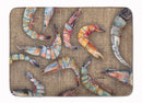 Shrimp Memory Foam Kitchen Mat Machine Washable Anti-Fatigue Cushion Comfort Bath or Kitchen Rug