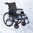 Premium Foldable Transport Wheelchair for Adults by HouseOfZazla