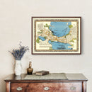 Vintage Map of Madison, Wisconsin 1924