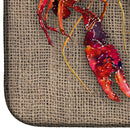 Crawfish Dish Drying Mat Absorbent Dish Drying Mat Pad for Kitchen Counter Dish Drainer Mat for Countertop, 14 x 21", Multicolor