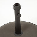 Um Holder Round Umbrella Base 66 Lbs Concrete - Brown by HouseOfZazla