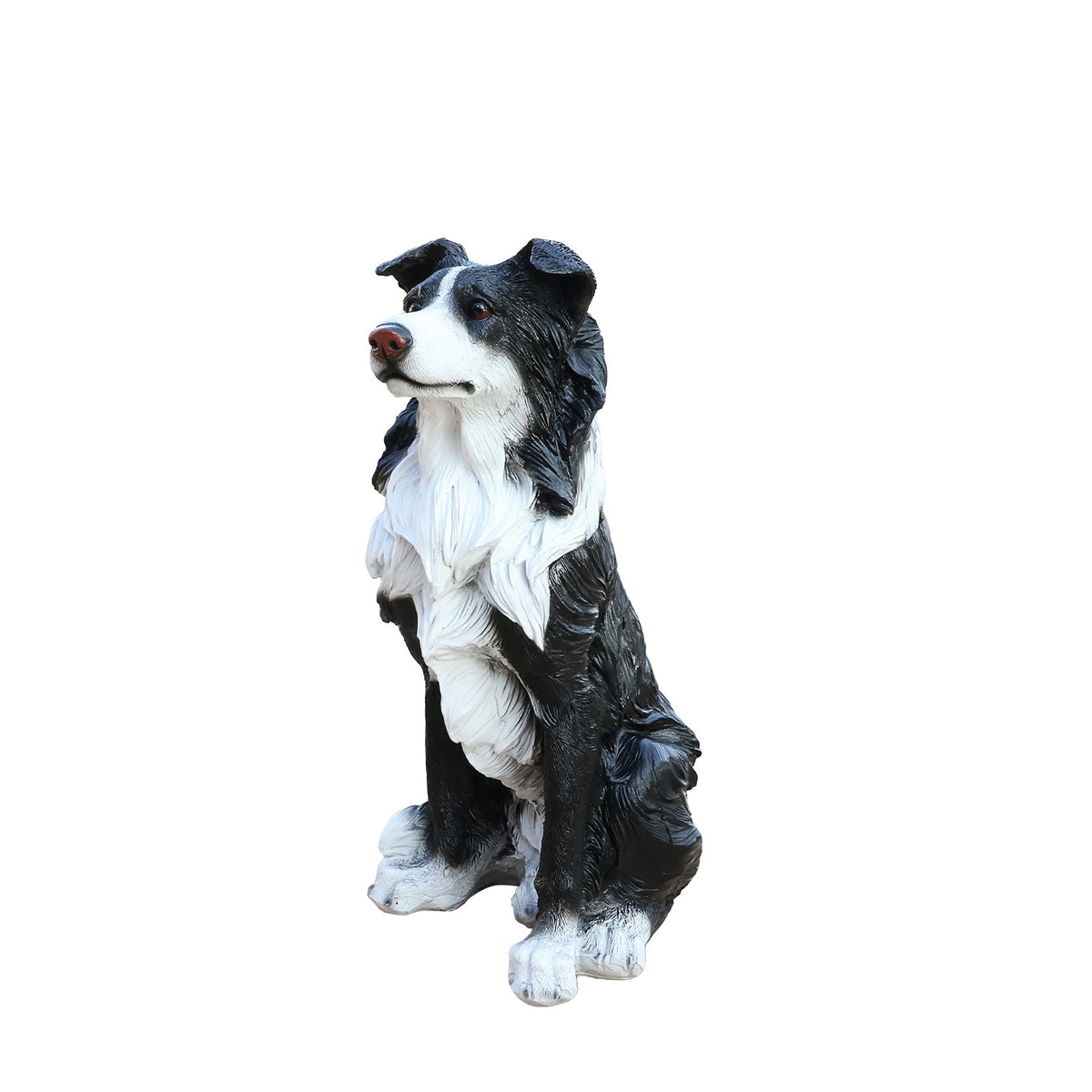 Outdoor Garden Border Collie Dog Statue Greeter, photo 6 of 10