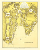 Vintage Map of Lake Lucerne, 1866