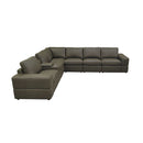 Large - Arm Upholstery Modular Sectional With Custom Configuration - Olive Green by HouseOfZazla