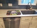 Wash Day Dish Drying Mat Absorbent Dish Drying Mat Pad for Kitchen Counter Dish Drainer Mat for Countertop, 14 x 21", Multicolor