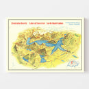 Vintage Map of Lake Lucerne, 1938
