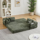 Convertible Sleeper Sofa Bed With Cylindrical Pillow by HouseOfZazla