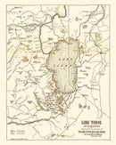 Vintage Map of Lake Tahoe, 1915