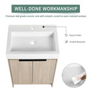 24 Inch Bathroom Vanity With Ceramic Basin (KD-Packing)