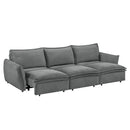 Eaden - Power Sofa With Sleeper - Gray Chenille by Unique Piece Furniture