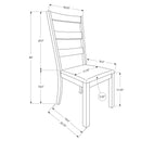Dining Chair, Side, Upholstered For Dining Room, Transitional (Set of 2) - Beige by Unique Piece Furniture