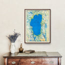 Vintage Map of Lake Tahoe, 1947