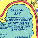 Vintage Map of Lake Tahoe, 1947