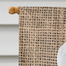 Halloween Ghost Bat and Spider Fleur de lis on Faux Burlap House Flag 28x40 Porch Sleeve Pole Decorative Outside Yard Banner Artwork Wall Hanging, Polyester