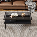 Rectangle Coffee Table With Tempered Glass Top And Legs, Modern Table For Living Room by Unique Piece Furniture