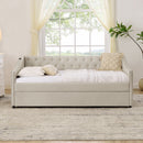 Upholstered Daybed With USB Charging & Pull Out Bed by HouseOfZazla