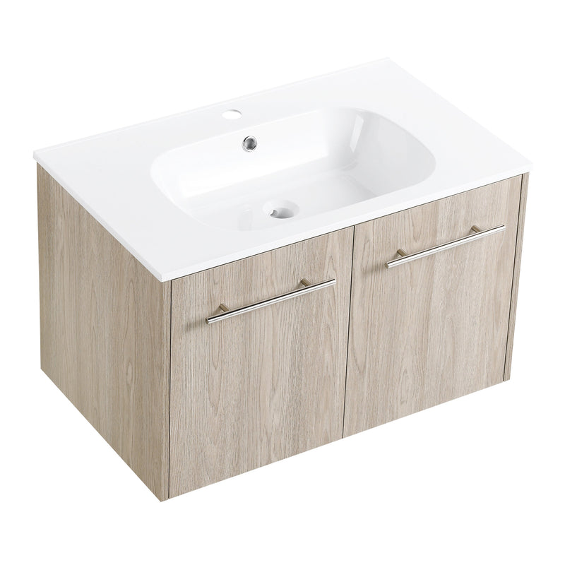 30 Inch Wall Mounted Bathroom Vanity (KD-Packing)-BEO