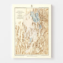 Vintage Map of Lake Bonneville, 1877