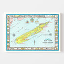 Vintage Map of Isle Royale, 1939