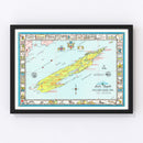 Vintage Map of Isle Royale, 1939