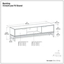 Banting - Low TV Stand - Walnut Brown