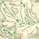 Vintage Map of Augusta National Golf Course, 1954