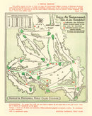 Vintage Map of Augusta National Golf Course, 1954