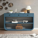 Console Table With 3 Soft Close Drawers & 2 Open Shelves by HouseOfZazla