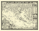 Vintage Map of Toluca Lake Lakeside Golf Course, 1936